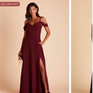 Birdy grey Devin dress chiffon Cabernet size 6